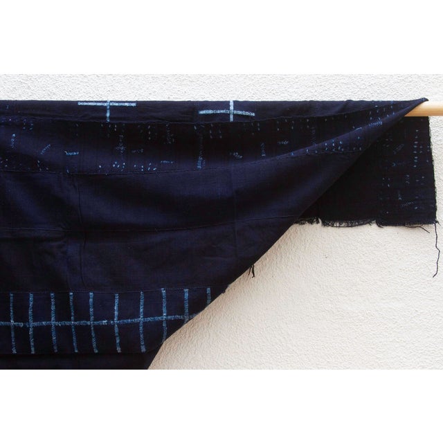 1960s Maji Indigo Mud Cloth For Sale - Image 5 of 7