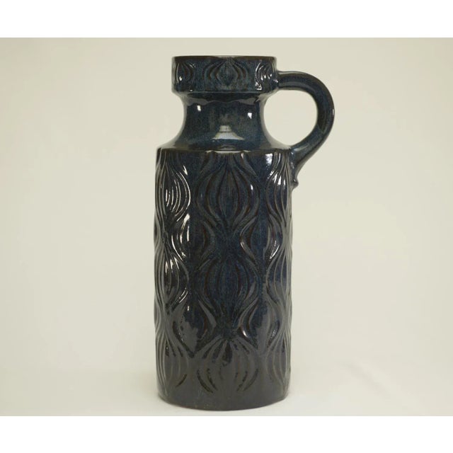 Blue Glazed Ceramic Vase, West Germany, 1960s For Sale - Image 8 of 8