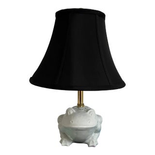 1960s Frog Lamp & Shade For Sale