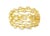 Mid-Century Modern Mid 20th Century 14k Yellow Gold Diamond Filigree Cocktail Dome Band Ring Estate, Size 6.75 For Sale - Image 3 of 4