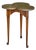 Mid-20th Century Mahogany Trefoil Chair-Side Table With Tooled Leather Top For Sale
