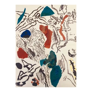 Bazaine Poster Lithograph Dm0355t Derriere Le Miroir 1953 For Sale