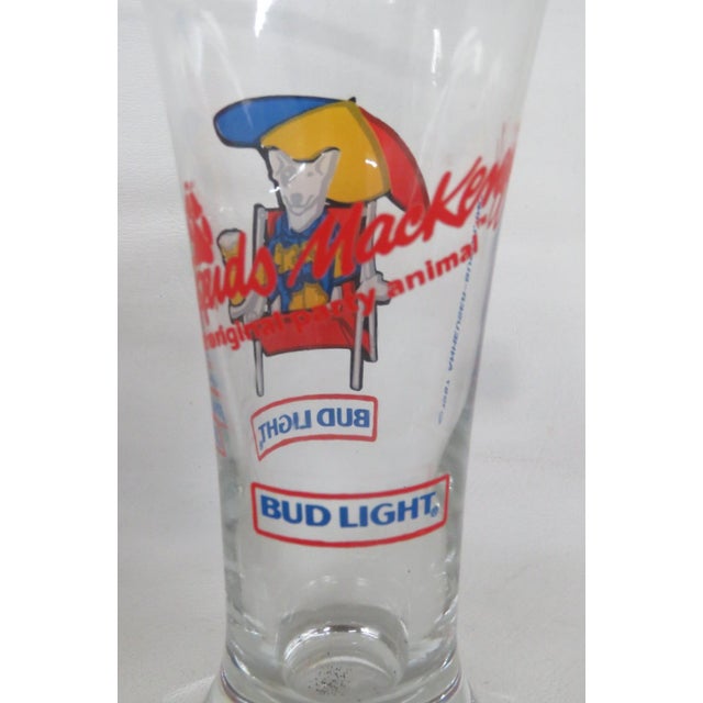 1980s 1980s Bud Light Pilsner Glasses Set of 4 Spuds MacKenzie 1987 Anheuser Busch Inc For Sale - Image 5 of 9