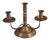 Vintage Arts & Crafts Hand Hammered Copper Three Light Candle Holder For Sale - Image 11 of 11