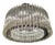Vintage Trihedral Ceiling Light with Murano Glass Prisms, 1957 For Sale