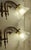 Antique German Wall Lamps with Brass Frame and Glass Shade, 1890s, Set of 2 For Sale - Image 5 of 10