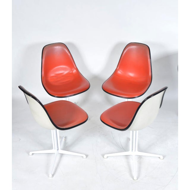 Black Mid-Century La Fonda Dining Chairs and Table by Charles and Ray Eames for Herman Miller, 1961, Set of 5 For Sale - Image 8 of 18