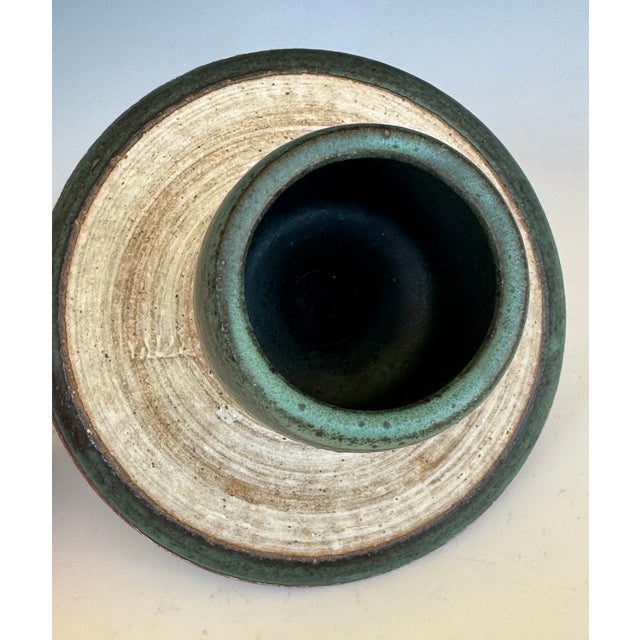 Mid-Century Joel Edwards Large Studio Pottery Lidded Jar For Sale - Image 9 of 15