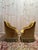 Napoleon III Toadstool Armchairs in Mustard Yellow Velvet, Set of 2 For Sale - Image 6 of 7