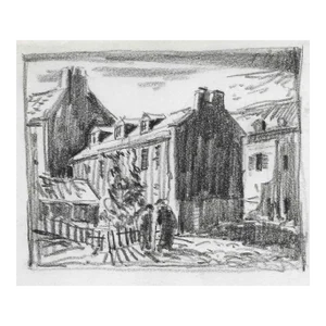 1940s Norman Kent Americana Drawing