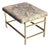 1950s Edward Wormley for Dunbar Brass Bench- Unmarked For Sale