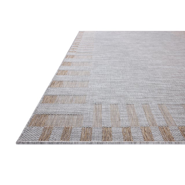 Transitional Amber Lewis x Loloi Topanga Silver / Natural 2'-3" x 3'-9" Accent Rug For Sale - Image 3 of 6