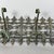 Antique Green Wrought Iron Wall Coat Rack with Floral Decorations, 20th Century For Sale - Image 4 of 11