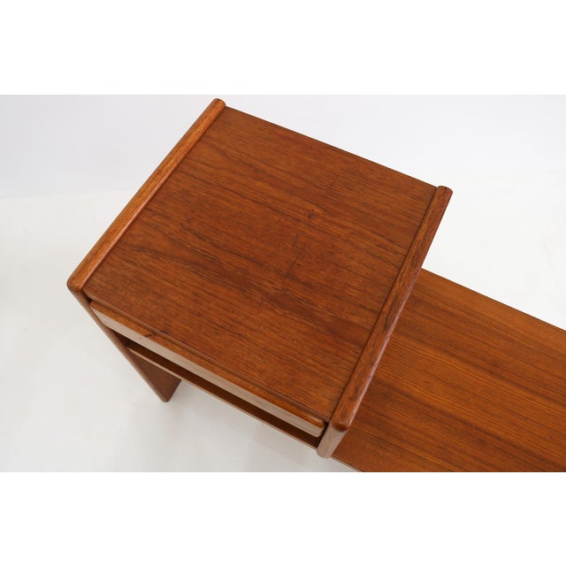1960s Mid-Century Danish Teak Hall Bench by Bornholm Møbelfabrik, 1960s For Sale - Image 5 of 16