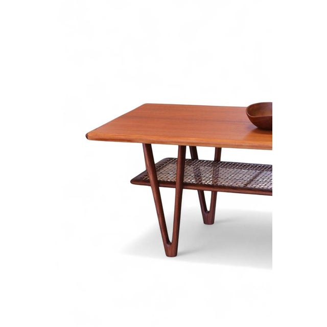 Teak Coffee Table with Y-Shaped Legs by Kurt Østervig, 1960s For Sale - Image 18 of 18