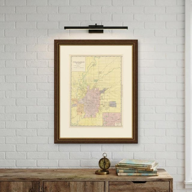 Antique Map of Indianapolis The Circle City by Ran McNally, 1899 For Sale - Image 10 of 12