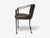 Metal Karl Springer Style, Mid-Century Modern, Gunmetal, Leather, Armchairs, 20th C. For Sale - Image 7 of 9