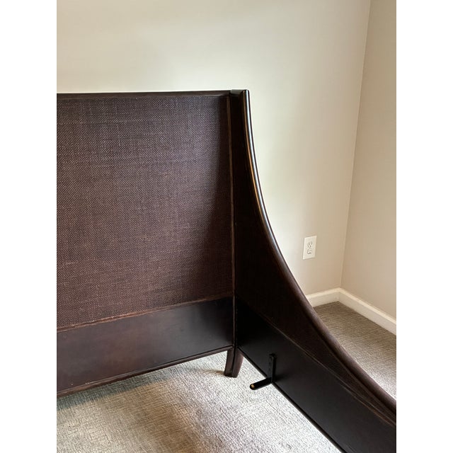 Late 20th Century Late 20th Century Barbara Barry for McGuire Rattan California King Bed Frame For Sale - Image 5 of 9