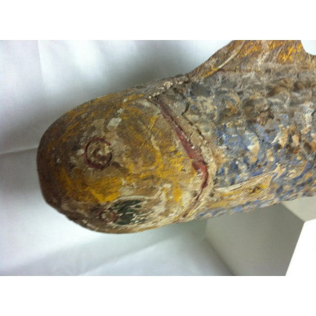 Early 20th Century Early 20th Century Lucky Fish Carving For Sale - Image 5 of 13