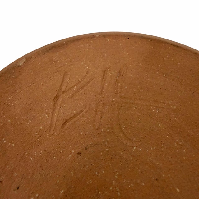 Late 20th Century Vintage Art Pottery Planter Signed by Artist For Sale - Image 5 of 5