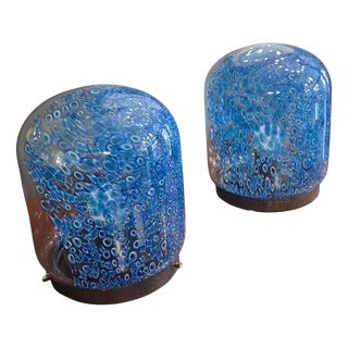 Neverrino Table Lamps by Gae Aulenti for Vistosi, Italy, 1970s, Set of 2 For Sale