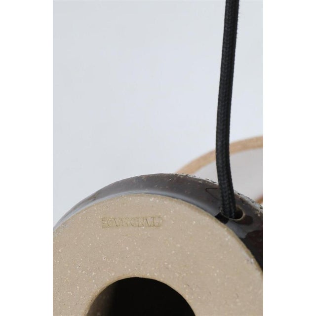 Handmade Ceramic Table Lamp with Jute Lampshade from Søholm, 1960s For Sale - Image 10 of 15