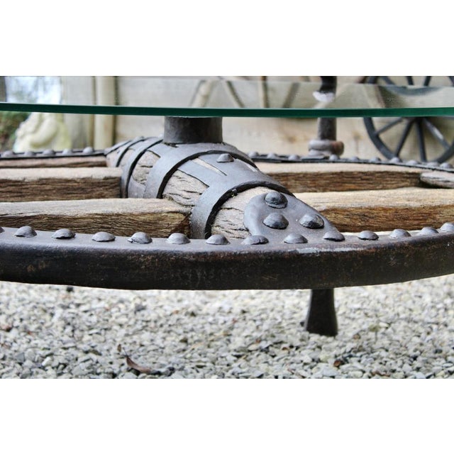 Antique Spanish Wheel Coffee Table For Sale - Image 5 of 14