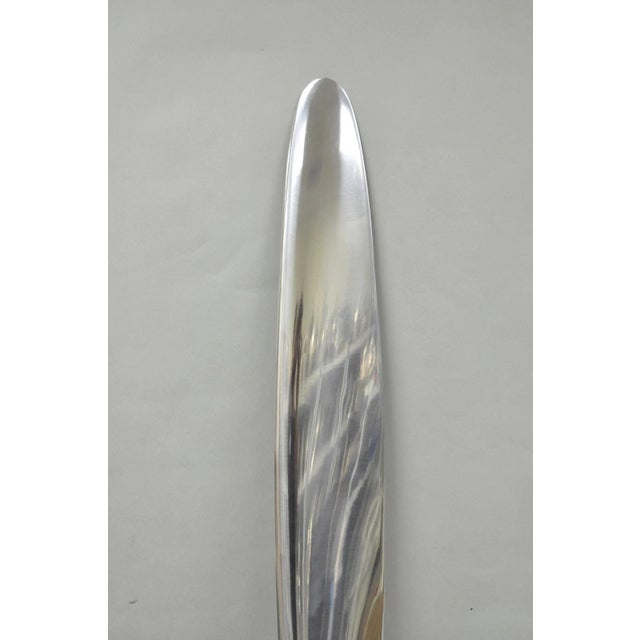 Decorative Fixed Pitch Polished Aluminum 74" Propeller Blade "Not Airworthy" (B) For Sale - Image 4 of 18