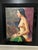 A striking composition by American artist Vernon Grimmer, this painting features a partially nude woman seated in profile...