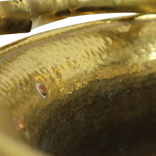 Large Copper Griffin Kettle Planter in Brass, 1890s For Sale - Image 11 of 18
