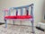 1930s One of a Kind Hand Painted Contemporary Accent Loveseat For Sale - Image 13 of 17