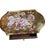 One-of-a-Kind Vintage Accent Table With 18k Gold Foil, Hand-Painted Floral & Bird Motif For Sale - Image 6 of 10