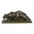 French Bronze Sculpture of Crouching Tiger by François Hippolyte Peyrol For Sale