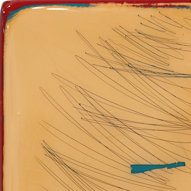 Wood The Window 379 - Contemporary Shiny Resin Minimalist Brown Yellow Tone Artwork by Ricky Hunt For Sale - Image 7 of 9