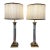 Pair of Remington Crystal Column Lamps For Sale