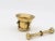 Antique Vintage Brass Mortar and Pestle For Sale In New York - Image 6 of 9