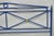 Vintage Italian Neoclassical Wrought Iron & Brass X-Frame King Sz Bed Headboard For Sale - Image 4 of 14