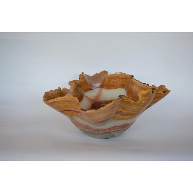Contemporary Oversized Onyx Center Bowl. Usa, C.1980s For Sale - Image 3 of 9