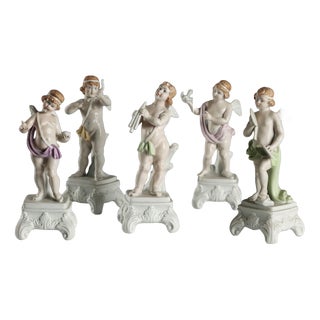 Capodimonte Porcelain Figurines, Set of 5 For Sale