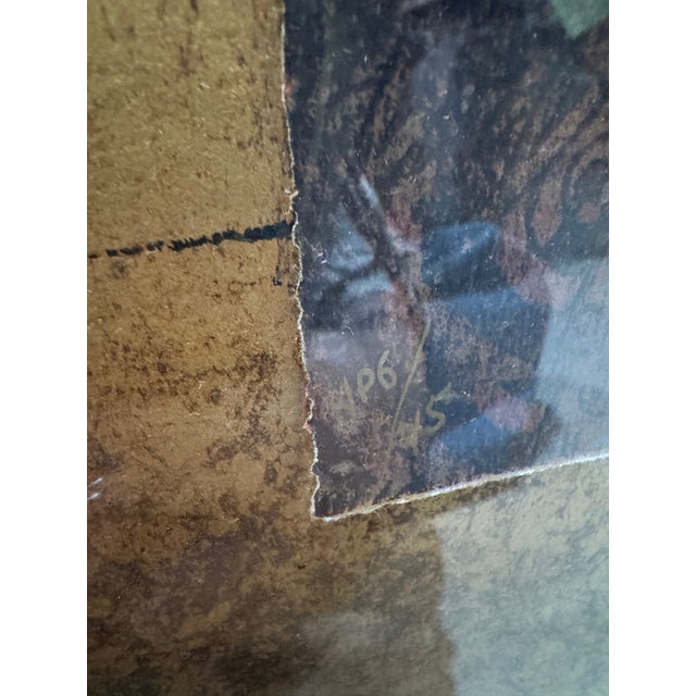 Traditional Late 20th Century Csaba Markus “Lucia” Limited Edition Signed Serigraph Ap 6/46 – Gilt Frame, Float Mounted [Cb] For Sale - Image 3 of 4