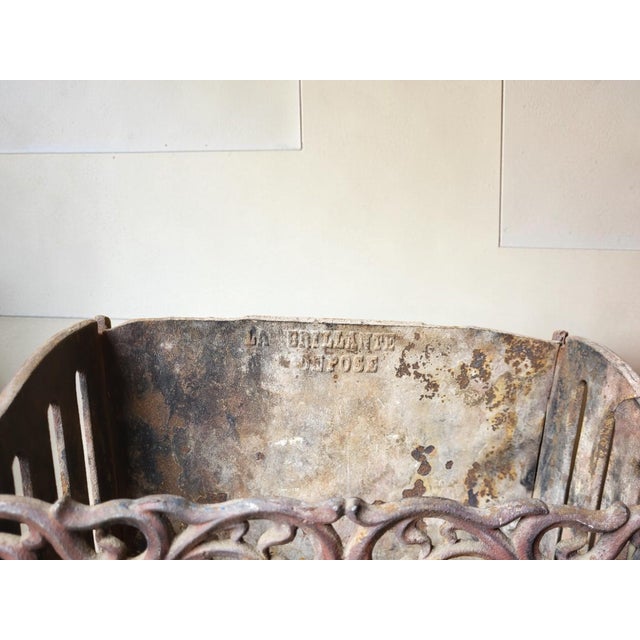 Cast Iron Log Holder or Fireplace Basket, 1920s For Sale - Image 3 of 9