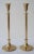 Mid-Century Polished Brass Candlesticks Candleholders - a Pair has been professionally polished February 2021