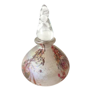 Vintage Hand Blown Art Glass Perfume Bottle