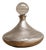 Vintage Art Deco Silver Overlay Decanter with Spherical Glass Stopper, 1960s For Sale