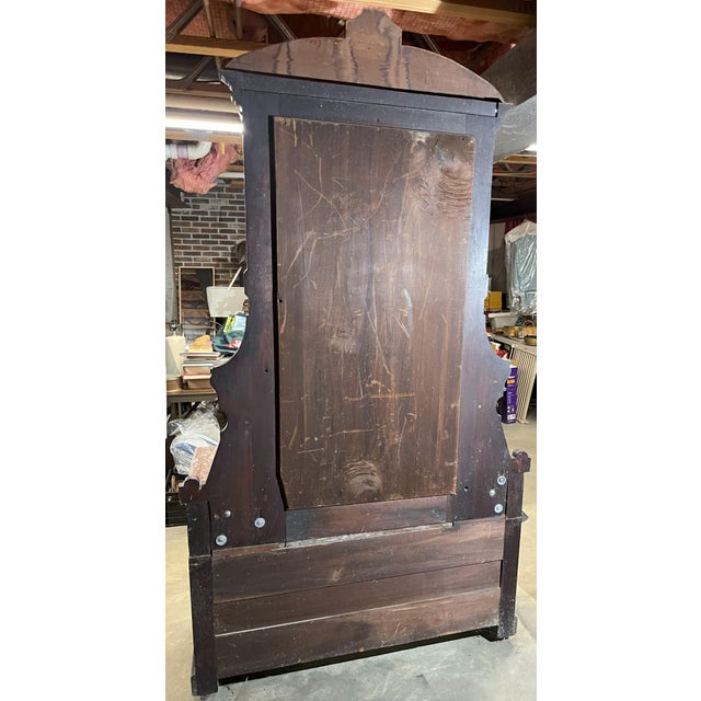 Large Victorian/ Dresser With Marble Top For Sale - Image 4 of 13