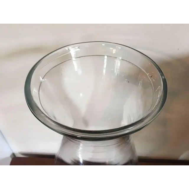 19th Century 19th Century Blown Glass Baluster Shape Hurricane Shade For Sale - Image 5 of 8