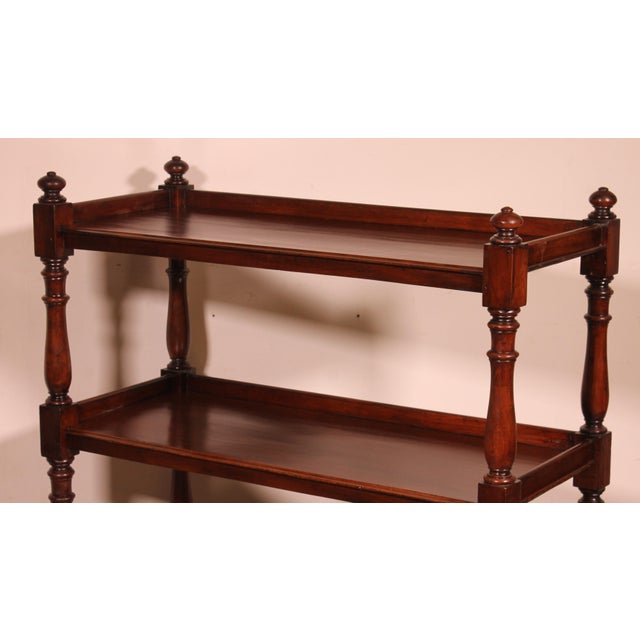 lovely solid mahogany server made up of three trays from the beginning of the 19th century - England Good quality shelf...