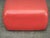 1980s 1980s Italian Postmodern Red Faux Leather Pouf Ottoman For Sale - Image 5 of 9