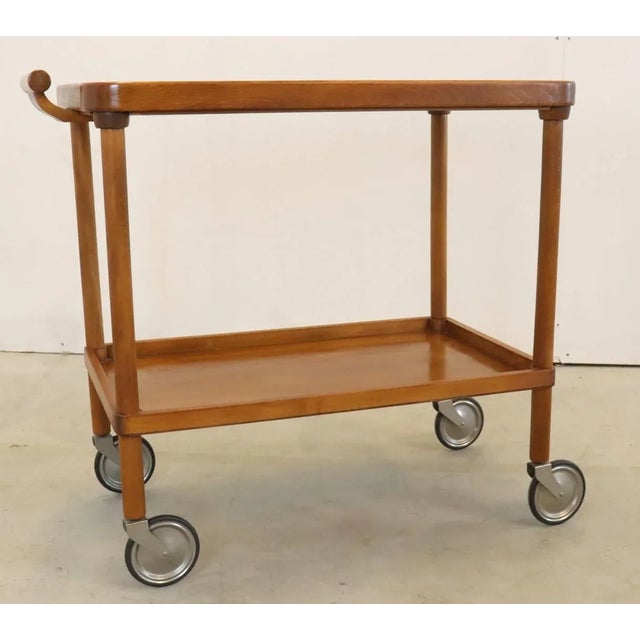 Wood Vintage Trolley in Wood For Sale - Image 7 of 10