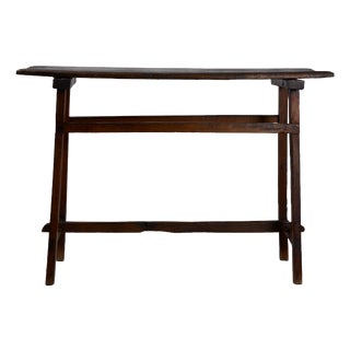 Antique Early 19th Century Italian Rustic Farmhouse Console Table For Sale